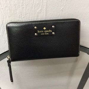 Kate Spade Wellesley Zip Wallet in Black